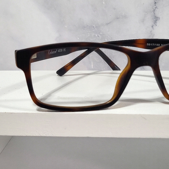NEW Rx'able Eyeglass Frame, men's large/big/oversized glasses, brown 58-17-150 - Picture 2 of 6